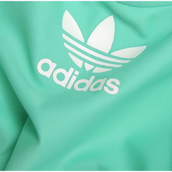 NEW Adidas Originals Prism Mint Trefoil Classic Logo One-Piece Sport Swimsuit - Picture 5 of 10